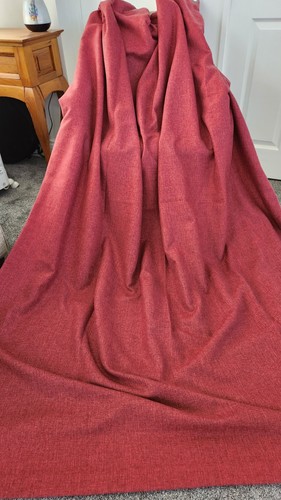 Iliv red eyelet curtains - eyelet, woven