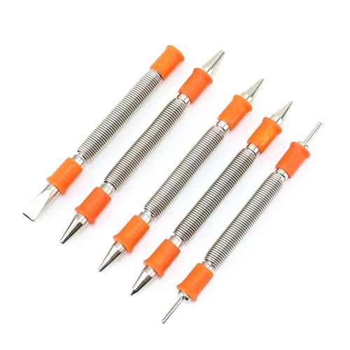 5pcs center punch double - center, head