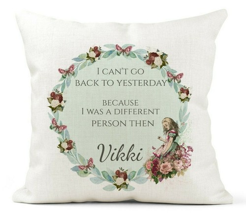 Personalised cushion alice in - personalised,