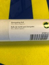 5 x White Banquet Roll 3.6m x