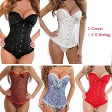 Ladies Sexy Overbust Boned