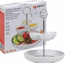 2 Tier Layer Condiment Snack