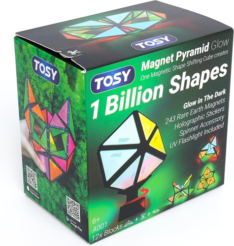 Tosy magnet pyramid - tosy, glow