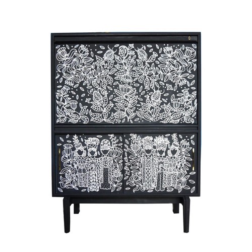 Mid century hand - mid-century, painted