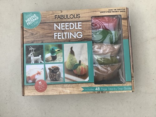 Needle felting kit for apple - needle,
