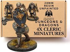 MONK PRIEST CLERIC Frostgrave DnD Tabletop Resin Miniature x4 28mm 32mm Figure