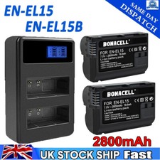 2X EN-EL15A EN-EL15 Battery