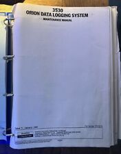 Solartron Schlumberger 3530 Orion Data Logging System Maintenance Manual  1985