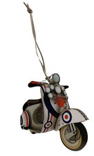 Mod Scooter Christmas Tree Decoration - Vespa Scooter Christmas Gift MS14-D