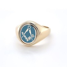 9ct Yellow gold Masonic ring