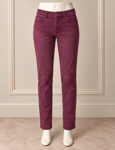 12 burgundy straight - m&s,