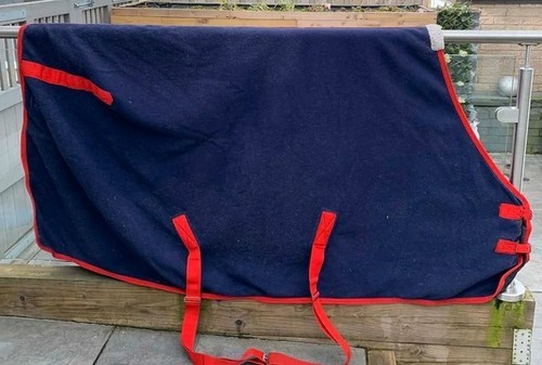 6ft fleece horse rug - navy, &