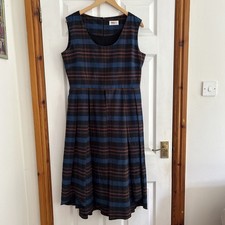 Toast Cotton Check Dress Size