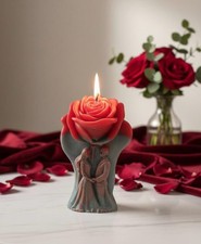 Rose couple Candle Unique