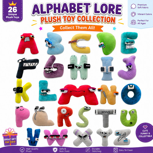 Alphabet lore number plush - alphabet, toy