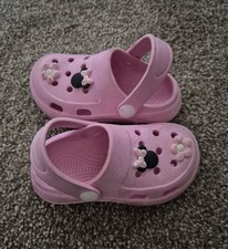 Pink Girls Minnie Mouse Croc