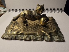  Bergman Bronze Cat Figurine Marked