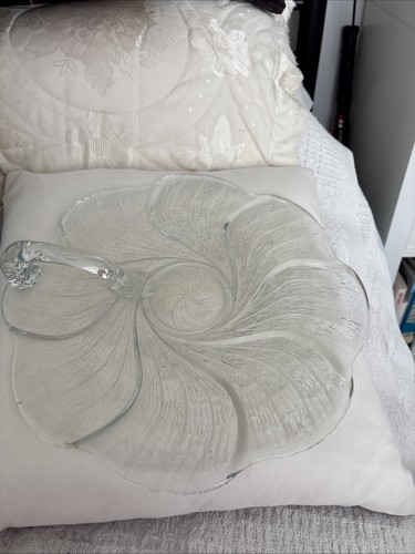Large glass serving platter - glass,