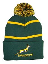 South Africa Springbok Rugby Bobble Hat  - Pinstripe