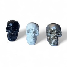 Mini Ceramic Skull Ornament