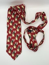 New Vintage Wallace & Gromit Character Silk Tie Mad Dogs & Englishmen 1989