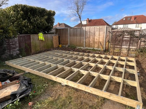 Shed garden room base x - 5m, 3m