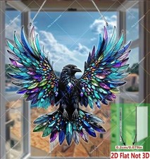 Vibrant Crow Suncatcher -