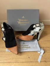 Vivienne westwood pirate shoes heels seditionaries worlds end suede Sz 39 8.5/9