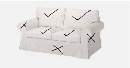 Used ikea ektorp cushion - ikea,