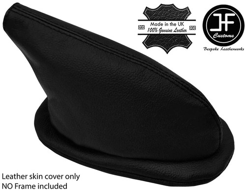 Black real leather handbrake - real,