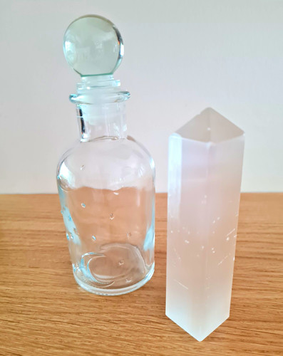 Witch casket clear glass moon - casket,
