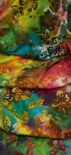 Multicoloured Floral Batik