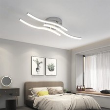 Modern 3 Lights LED Ceiling Light Chandelier Living Room Bedroom Pendant Lamp UK