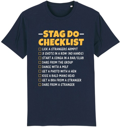 Stag checklist shirt - do,