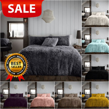 Hug & Snug Fleece Popcorn Duvet Cover Set Teddy Thermal Cosy Warm Quilt Bedding