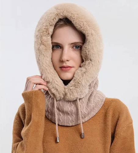 Textured faux fur trimmed - textured,