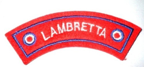 Lambretta red arm flash arc - lambretta,