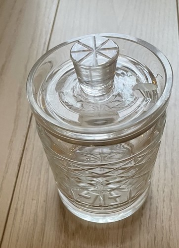 Vintage cut glass sunburst - glass,