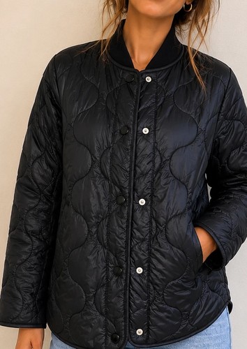 Mango womens black quilted - womens,