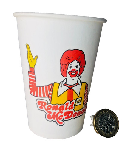 Mcdonalds paper cup ronald - paper,