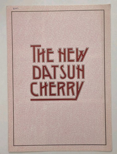 Datsun cherry n10 sales - datsun,