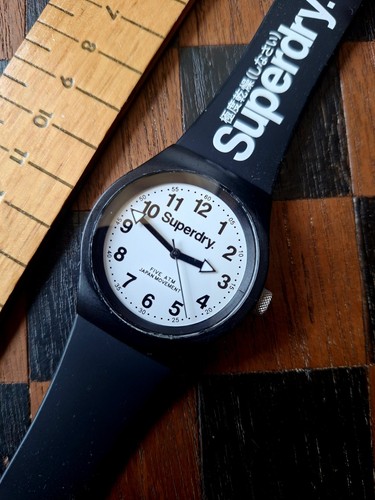 Superdry white dial black - dial,