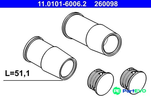 Ate brake caliper - brake, guide