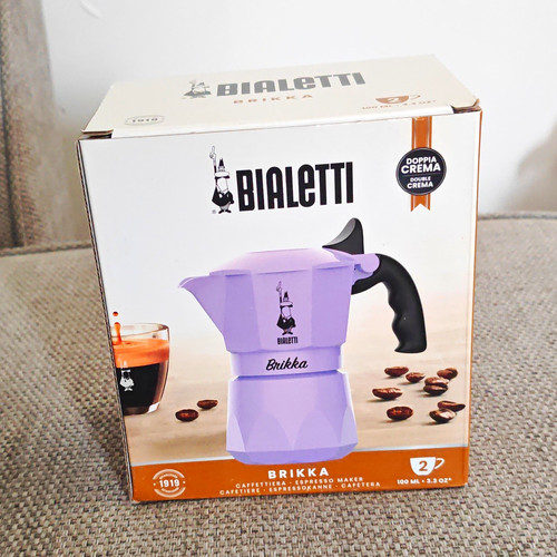 Bialetti brikka purple black - bialetti, purple/black