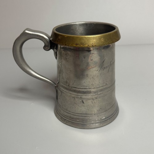 Antique pewter tankard - antique,