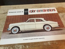 Mar 1961 VOLVO 122S Colour Combinations  Original Sales Leaflet 