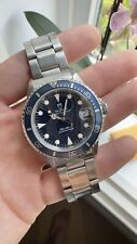 Tudor Submariner Date 75090 Blue 36mm. Rolex Stamped