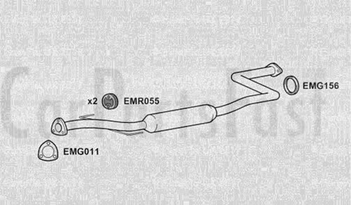 Exha3028 middle box honda - middle,