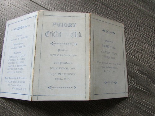 Priory cricket club honor oak - priory,