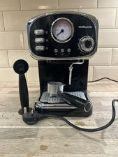 Cookworks CM5013B-GS Espresso Coffee Machine Espresso Maker 1.2L 1100w Black New